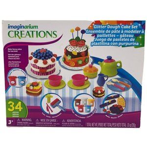 Play Dough Glitter Cake Set 34 Pieces